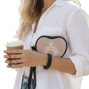 Juicy Couture Pink Heart Wristlet